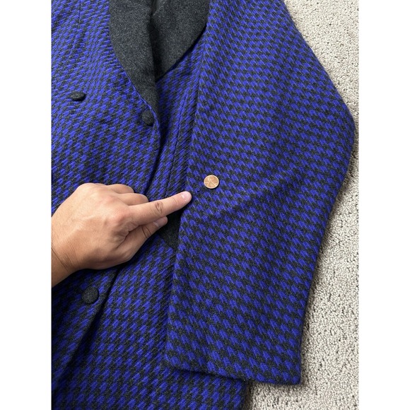 Vintage Womens Jacket 70s Ted Lapidus Dress Paris Made In France, Blue Size 44 L - Picture 12 of 12